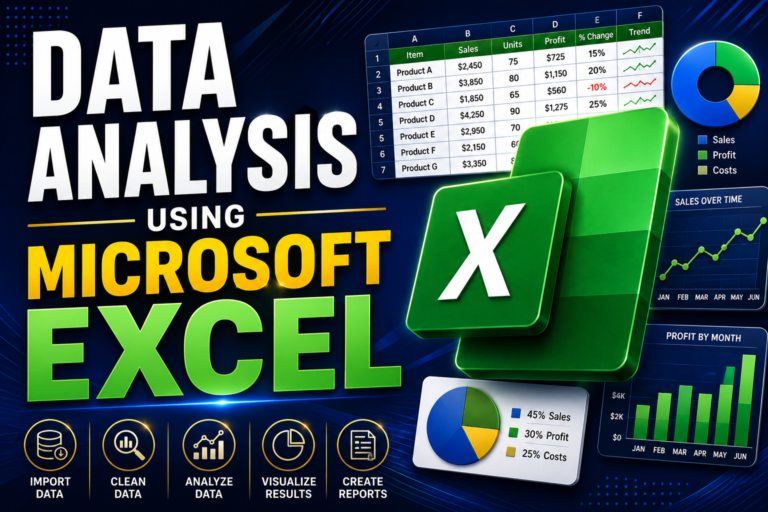Certificate in Data Analysis using Microsoft Excel